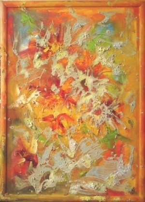 Картина под названием "Необъяснимые воспом…" - Ольга Мочалова, Подлинное произведение искусства, Масло