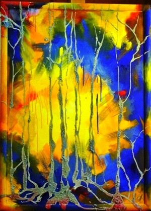 Картина под названием "Импульс" - Ольга Мочалова, Подлинное произведение искусства, Масло