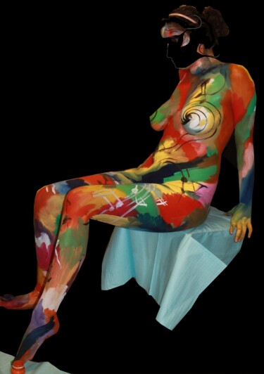 Картина под названием "Рок 2" - Ольга Мочалова, Подлинное произведение искусства, Масло