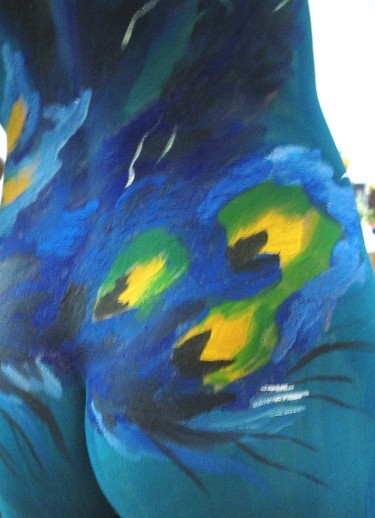 Картина под названием "Танцующая птица 2" - Ольга Мочалова, Подлинное произведение искусства, Масло