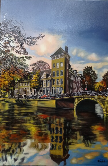 绘画 标题为“Amsterdam” 由Areva, 原创艺术品, 油