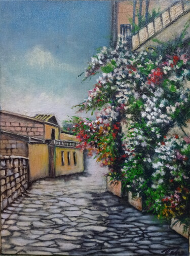 Painting titled "Greece" by Areva, Original Artwork, Oil