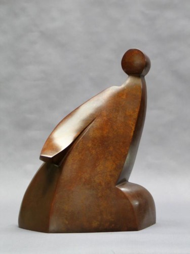 Sculpture titled "L'envolée" by Annick Argant, Original Artwork, Metals