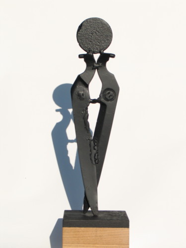 Sculpture titled "Ballerine" by Annick Argant, Original Artwork, Metals