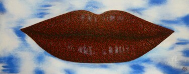 Painting titled "Kiss 380" by Marina Argentini, Original Artwork, Acrylic