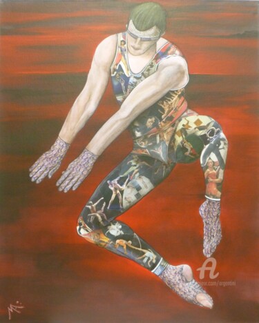 Painting titled "Danseur" by Marina Argentini, Original Artwork, Acrylic