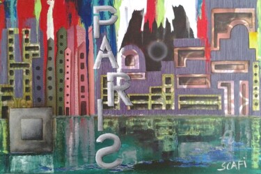 Peinture intitulée "Paris ND" par Marina Argentini, Œuvre d'art originale