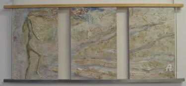 Painting titled "Les quatre éléménts" by Marina Argentini, Original Artwork