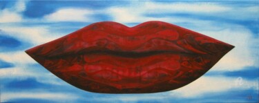 Painting titled "Kiss moko" by Marina Argentini, Original Artwork