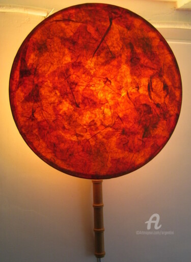 Sculpture intitulée "Lampe parabole" par Marina Argentini, Œuvre d'art originale