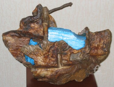 Sculpture intitulée "Mer en bateau" par Marina Argentini, Œuvre d'art originale