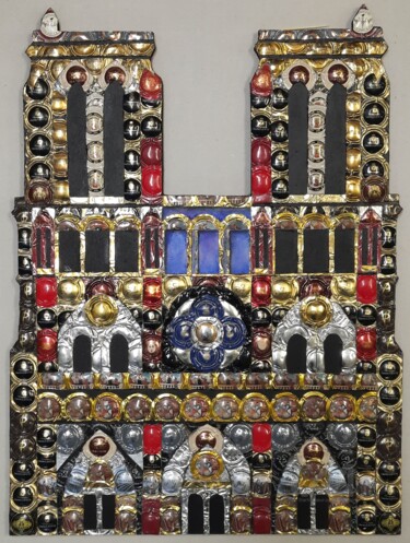 Notre D(r)ame Collages titled "Notre D(r)ame" by Marina Argentini, Original Art, Collages