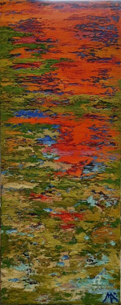 Painting titled "Lever de soleil à E…" by Marina Argentini, Original Artwork, Pigments