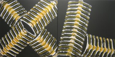 Malerei mit dem Titel "XL" von Marina Argentini, Original-Kunstwerk, Öl Auf Keilrahmen aus Holz montiert