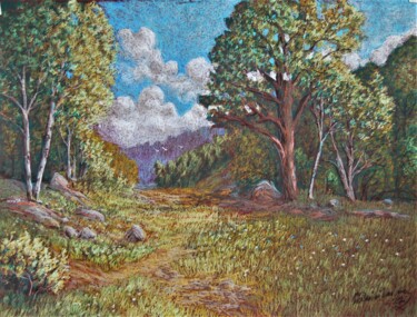 Zeichnungen mit dem Titel "32PA" von Ari Reinikainen, Original-Kunstwerk, Pastell