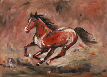 Malerei mit dem Titel "Freiheit" von Aria Artis, Original-Kunstwerk, Öl