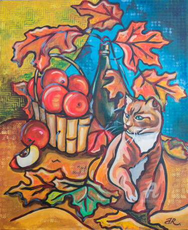 Malerei mit dem Titel "Autumn Mood" von Ariadna De Raadt, Original-Kunstwerk, Acryl