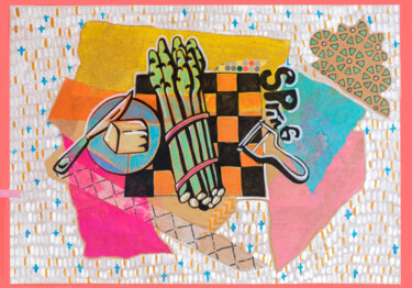 Dessin intitulée "Kitchen Art 4" par Ariadna De Raadt, Œuvre d'art originale, Collages