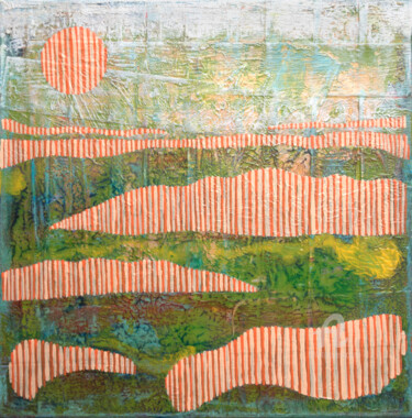 Pittura intitolato "Abstract Landscape 3" da Ariadna De Raadt, Opera d'arte originale, Acrilico