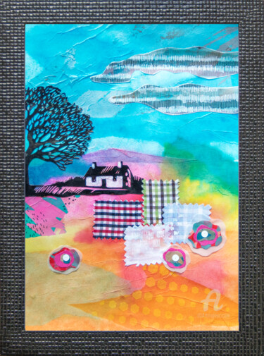 Collages titled "Quiet and calm 1" by Ariadna De Raadt, Original Artwork, Collages