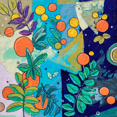 绘画 标题为“Botanical Abstract 4” 由Ariadna De Raadt, 原创艺术品, 丙烯