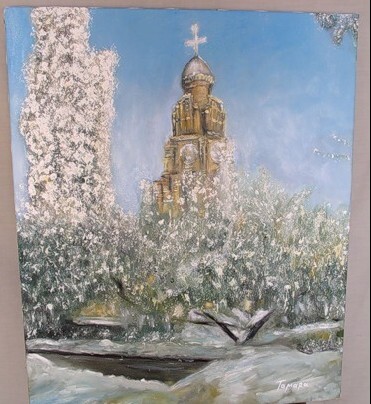 Painting titled "Чернівці.Університе…" by Ariadna, Original Artwork, Oil