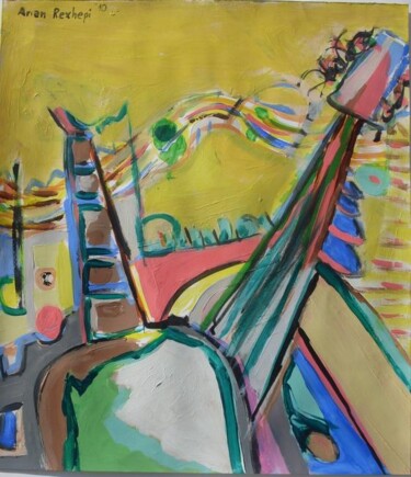 Painting titled "two guitars" by Ariani, Original Artwork