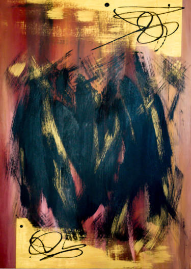Pintura titulada "Vrana" por Ariel Alejandro Russo, Obra de arte original, Acrílico Montado en Panel de madera