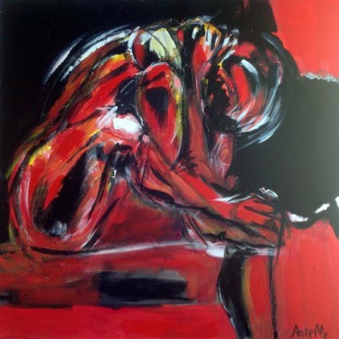 Pittura intitolato "L'HOMME 2" da Arielle, Opera d'arte originale, Acrilico