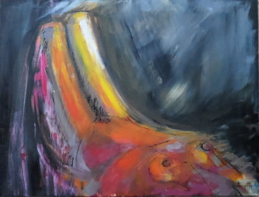 Painting titled "NU COUCHE" by Arielle, Original Artwork, Acrylic