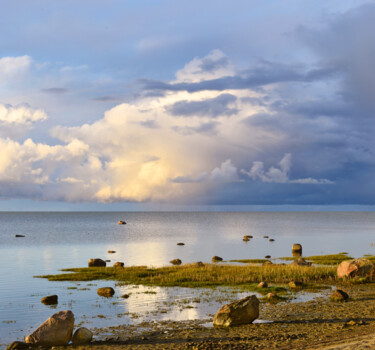 Fotografie getiteld "Seascape sea coast,…" door Arija Paikule, Origineel Kunstwerk, Digitale fotografie