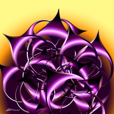 Digital Arts titled "Abstract futuristic…" by Arija Paikule, Original Artwork, 2D Digital Work