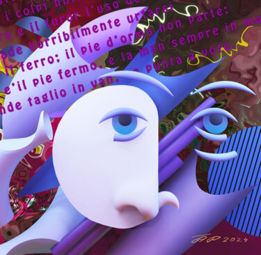 Grafika cyfrowa / sztuka generowana cyfrowo zatytułowany „Torkvato Taso remem…” autorstwa Arija Paikule, Oryginalna praca, F…