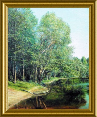 Painting titled "ЛОСВИДО" by Garik, Original Artwork, Oil
