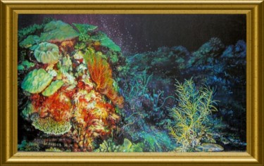 Картина под названием "НА ДНЕ МОРСКОМ" - Гарик, Подлинное произведение искусства, Масло