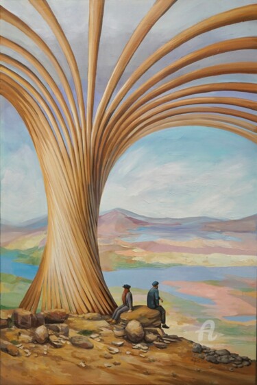 Peinture intitulée "Tree" par Arina Apostolova, Œuvre d'art originale, Acrylique
