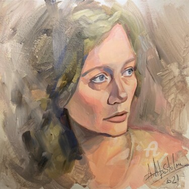 Pittura intitolato "Alesya" da Arina Apostolova, Opera d'arte originale, Acrilico
