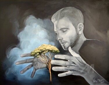 Nature keeper Malerei mit dem Titel "Nature keeper" von Arina Apostolova, Original-Kunstwerk, Acryl