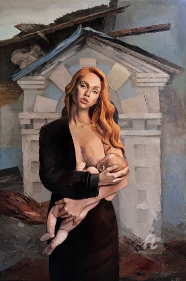 Картина под названием "The most valuable 2" - Arina Apostolova, Подлинное произведение искусства, Масло