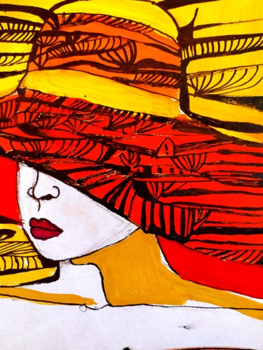 绘画 标题为“Mysterious Lady ser…” 由Ярина Боднар, 原创艺术品, 墨