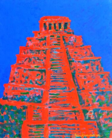 Malarstwo zatytułowany „The Temple ( Храм )…” autorstwa Арина Хандамян, Oryginalna praca, Akryl
