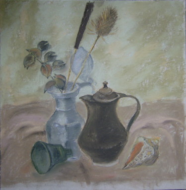 Painting titled "Still life 1.  (Nat…" by Arina Ioana Muntean, Original Artwork, Pastel