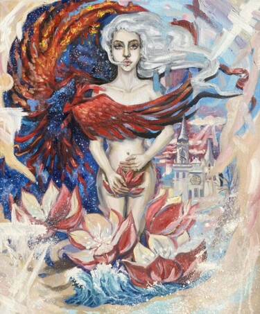 Pintura titulada "Система мироздания" por Arina Podbolotova (Middlimist), Obra de arte original, Oleo