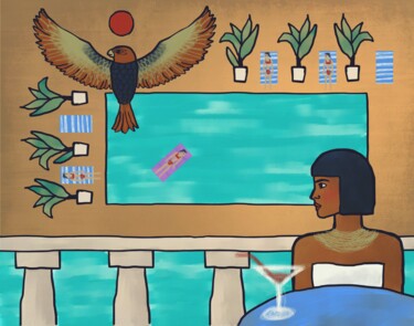 Egypt Printmaking titled "Egypt" by Arina Qqshkina, Original Art, Digital Painting