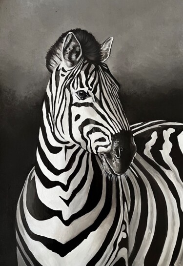 Картина под названием "Wild Africa" - Arina Safyanova, Подлинное произведение искусства, Масло