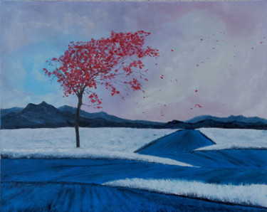 Pittura intitolato "Surreal landscape" da Arina Tcherem, Opera d'arte originale, Olio