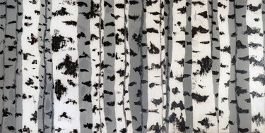 "Birch Tree Grove, A…" başlıklı Tablo Arina Yastrebova tarafından, Orijinal sanat, Akrilik