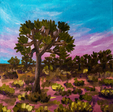 Painting titled "Joshua Tree Nationa…" by Arina Yastrebova, Original Artwork, Oil