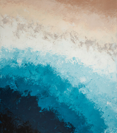 Malerei mit dem Titel "Abstract Seascape B…" von Arina Yastrebova, Original-Kunstwerk, Acryl
