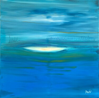 Malerei mit dem Titel "Oasis" von Vincent Arin, Original-Kunstwerk, Öl